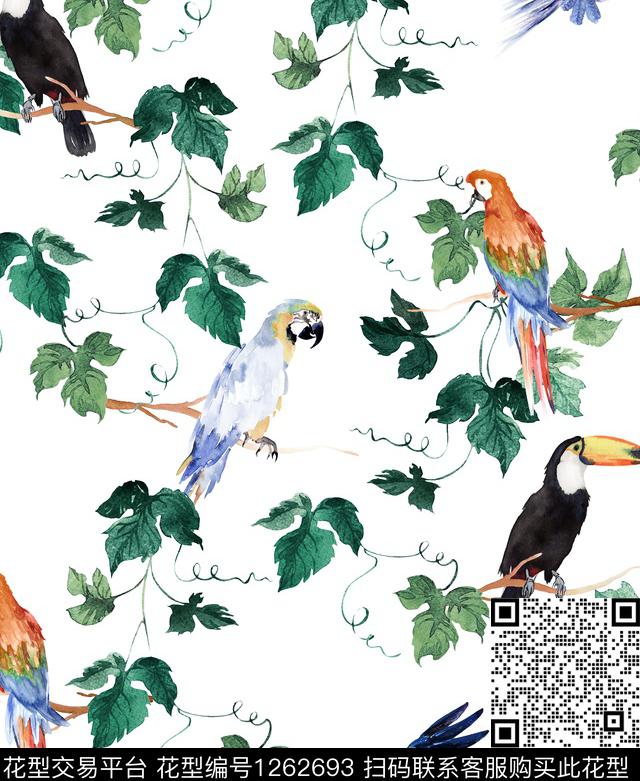 大牌风小碎花玉兰花数码印花华亿平台下载（图片编号: 1262693） - 瓦栏（Walan）