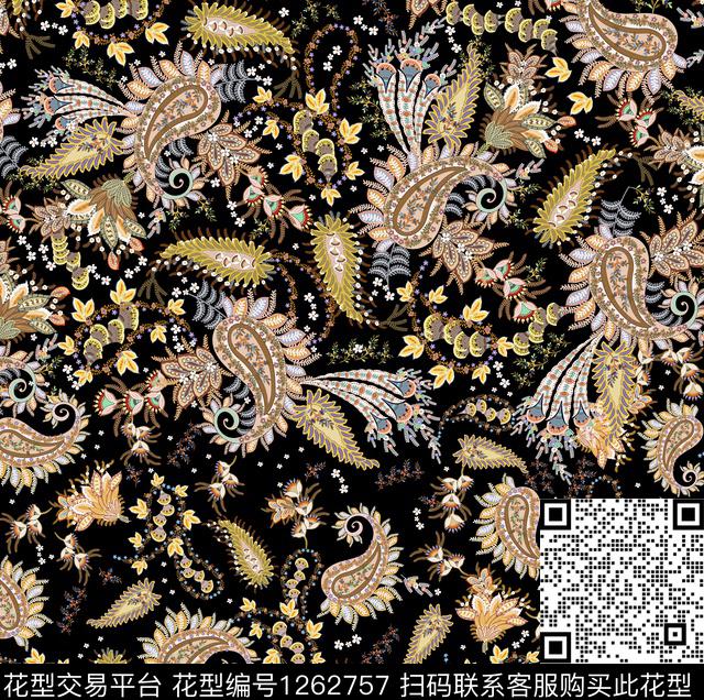 佩斯利数码华亿平台女装数码印花华亿平台下载（图片编号: 1262757） - 瓦栏（Walan）
