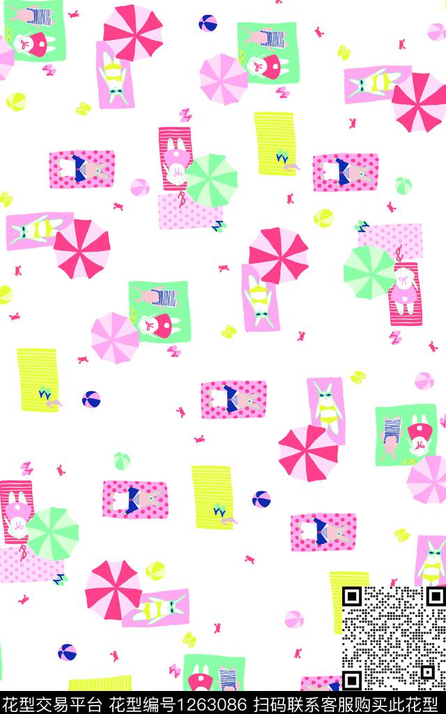 连衣裙粉色欧美传统印花华亿平台下载（图片编号: 1263086） - 瓦栏（Walan）