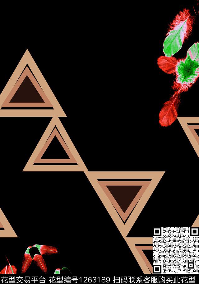 炫彩混合拼接手绘数码印花华亿平台下载（图片编号: 1263189） - 瓦栏（Walan）