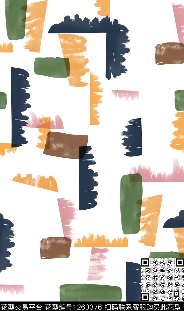 少女几何数码华亿平台数码印花华亿平台下载（图片编号: 1263376） - 瓦栏（Walan）