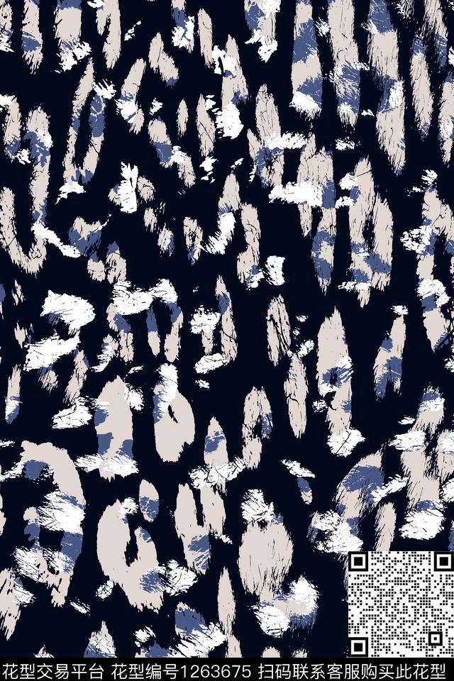 动物纹豹纹抽象传统印花华亿平台下载（图片编号: 1263675） - 瓦栏（Walan）