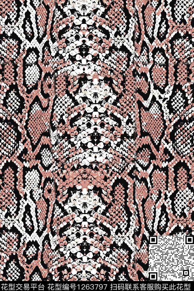 纹理动物纹时尚数码印花华亿平台下载（图片编号: 1263797） - 瓦栏（Walan）