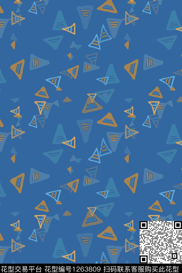 几何抽象手绘线条笔触传统印花华亿平台下载（图片编号: 1263809） - 瓦栏（Walan）