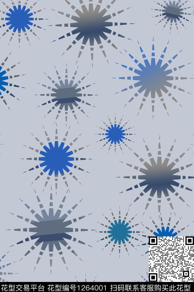 趣味抽象细碎星尘数码印花华亿平台下载（图片编号: 1264001） - 瓦栏（Walan）