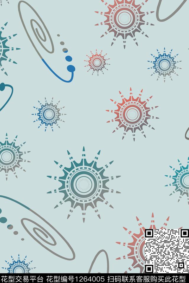 趣味抽象细碎星尘数码印花华亿平台下载（图片编号: 1264005） - 瓦栏（Walan）