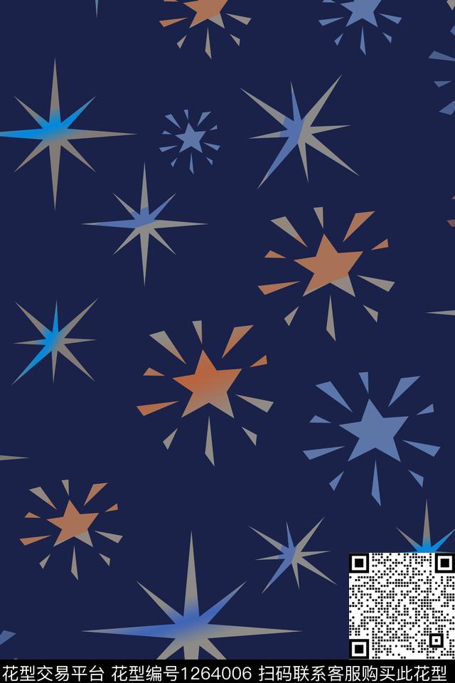 趣味抽象细碎星尘数码印花华亿平台下载（图片编号: 1264006） - 瓦栏（Walan）