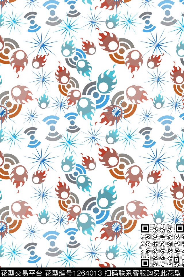 趣味抽象细碎星尘数码印花华亿平台下载（图片编号: 1264013） - 瓦栏（Walan）