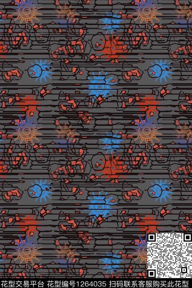 趣味抽象细碎星尘数码印花华亿平台下载（图片编号: 1264035） - 瓦栏（Walan）