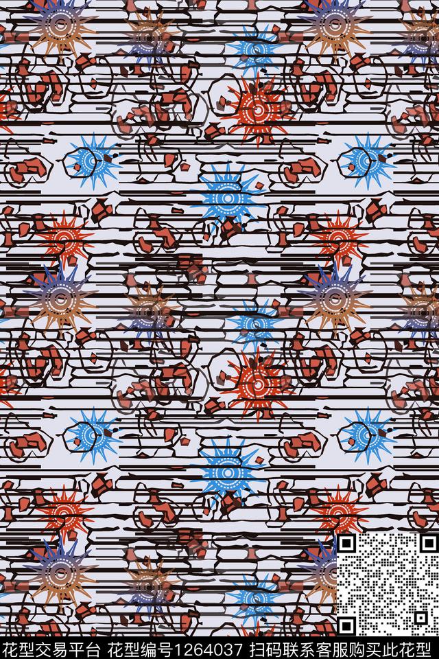 趣味抽象细碎星尘数码印花华亿平台下载（图片编号: 1264037） - 瓦栏（Walan）