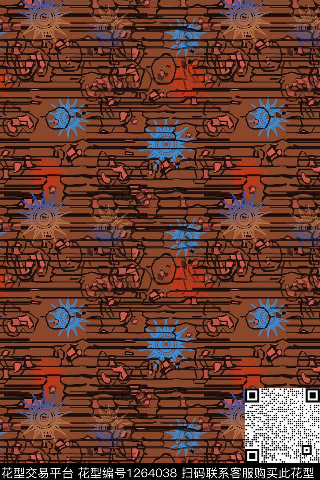 趣味抽象细碎星尘数码印花华亿平台下载（图片编号: 1264038） - 瓦栏（Walan）