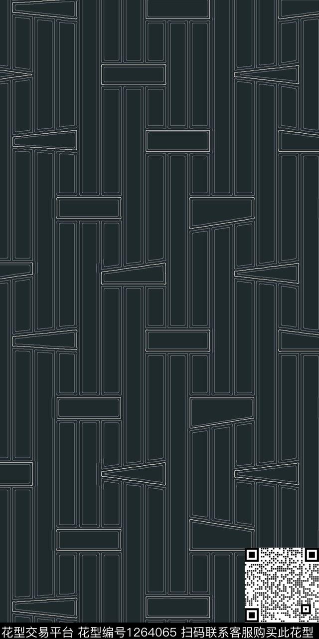 几何格子豹纹传统印花华亿平台下载（图片编号: 1264065） - 瓦栏（Walan）