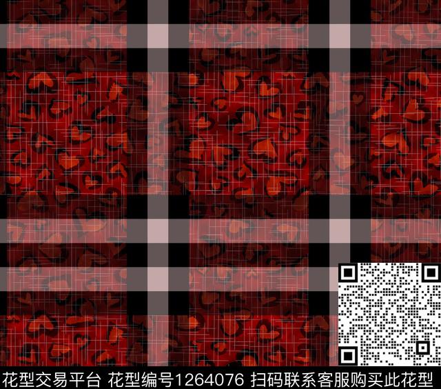 豹纹格子底纹数码印花华亿平台下载（图片编号: 1264076） - 瓦栏（Walan）