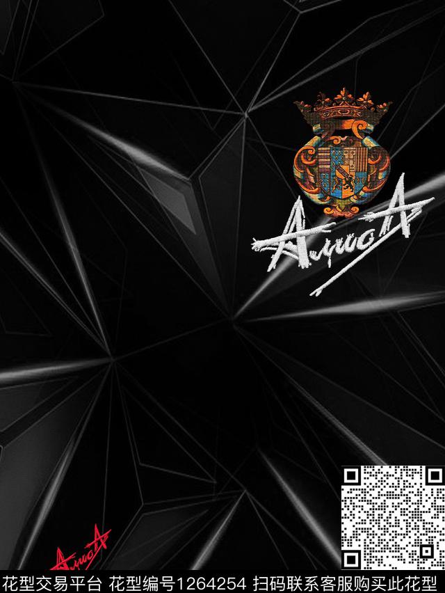 大牌风几何数码华亿平台数码印花华亿平台下载（图片编号: 1264254） - 瓦栏（Walan）