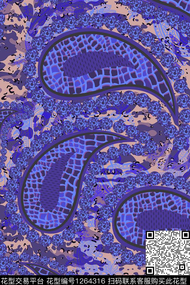 民族风传统纹样抽象传统印花华亿平台下载（图片编号: 1264316） - 瓦栏（Walan）