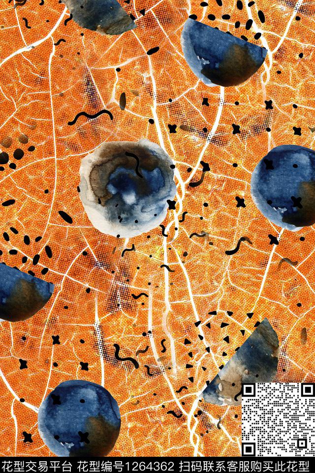 文艺中老年秋冬华亿平台数码印花华亿平台下载（图片编号: 1264362） - 瓦栏（Walan）