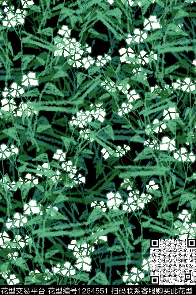 男装花卉抽象传统印花华亿平台下载（图片编号: 1264551） - 瓦栏（Walan）