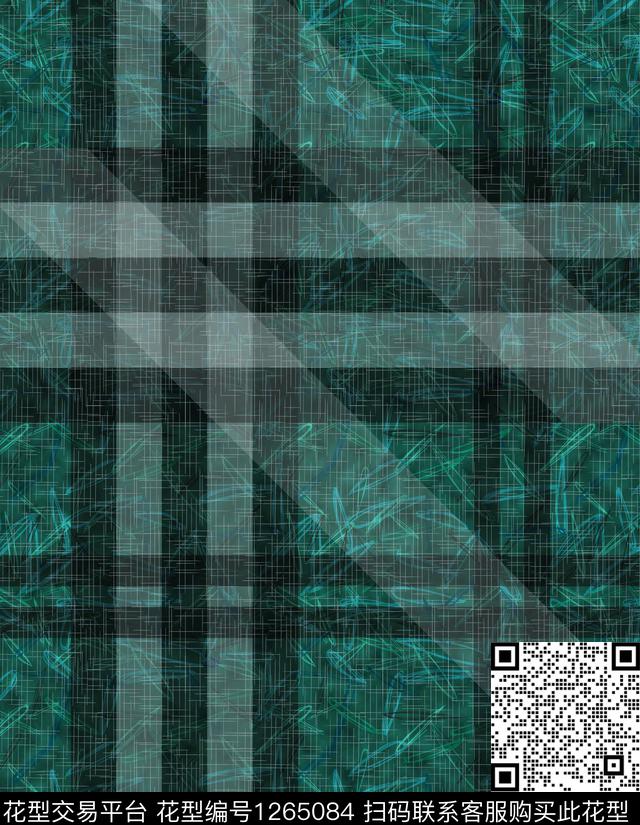 大牌风定位花格子数码印花华亿平台下载（图片编号: 1265084） - 瓦栏（Walan）