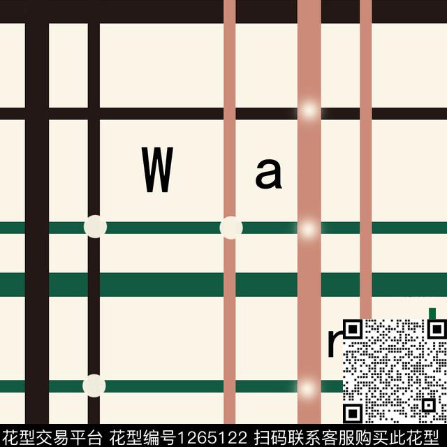 字母几何格子传统印花华亿平台下载（图片编号: 1265122） - 瓦栏（Walan）