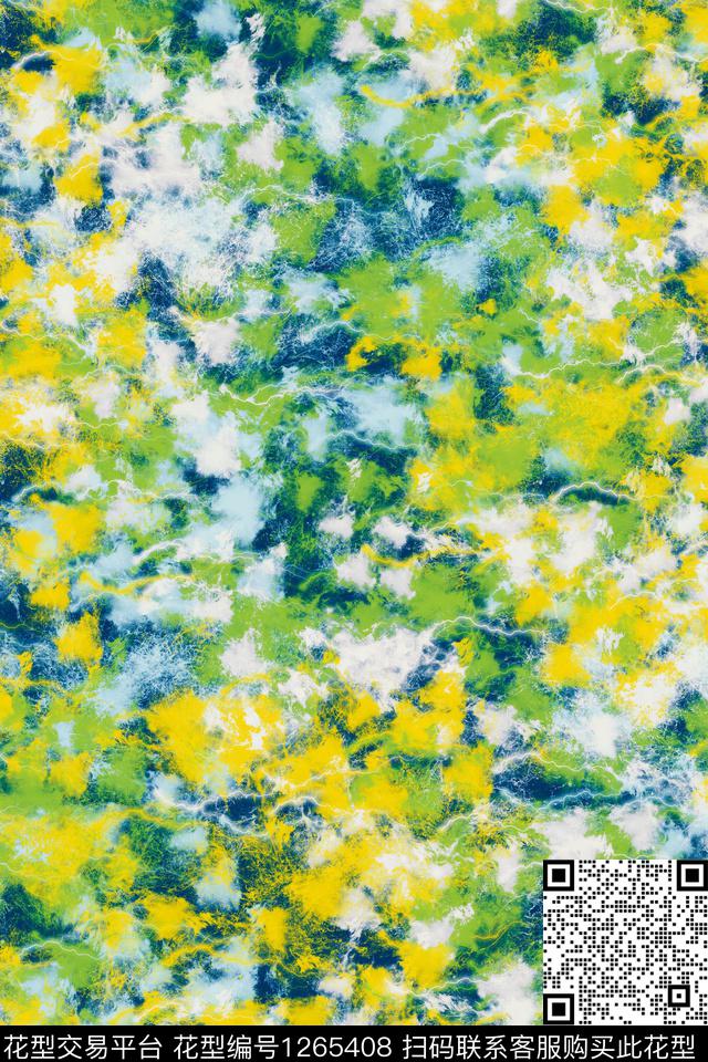 大牌风花卉绿植树叶数码印花华亿平台下载（图片编号: 1265408） - 瓦栏（Walan）