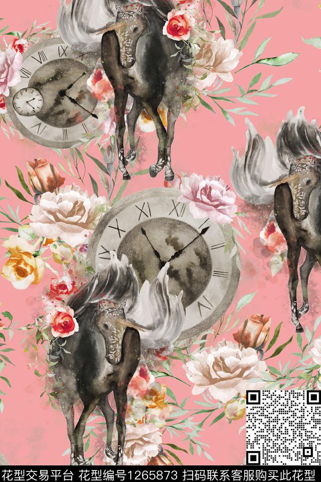 花卉大牌风动物数码印花华亿平台下载（图片编号: 1265873） - 瓦栏（Walan）