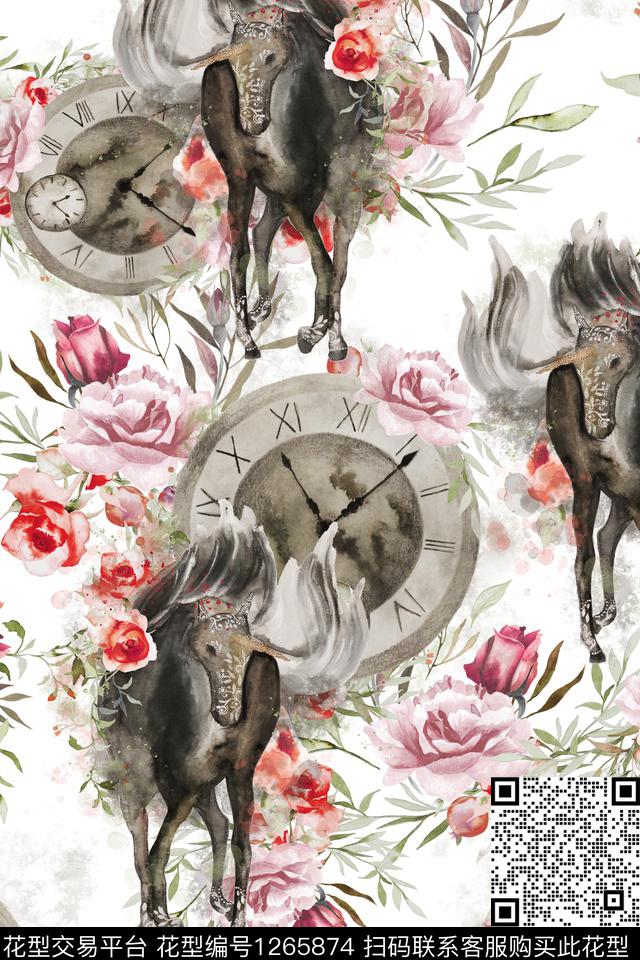 花卉大牌风动物数码印花华亿平台下载（图片编号: 1265874） - 瓦栏（Walan）