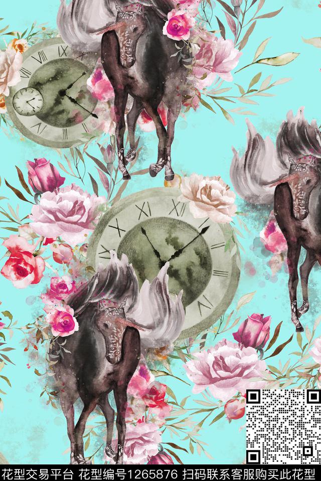 花卉大牌风动物数码印花华亿平台下载（图片编号: 1265876） - 瓦栏（Walan）
