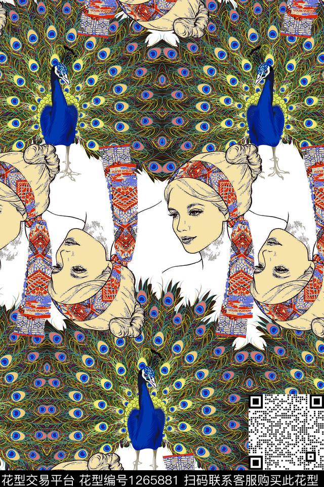 大牌风抽象民族风传统印花华亿平台下载（图片编号: 1265881） - 瓦栏（Walan）