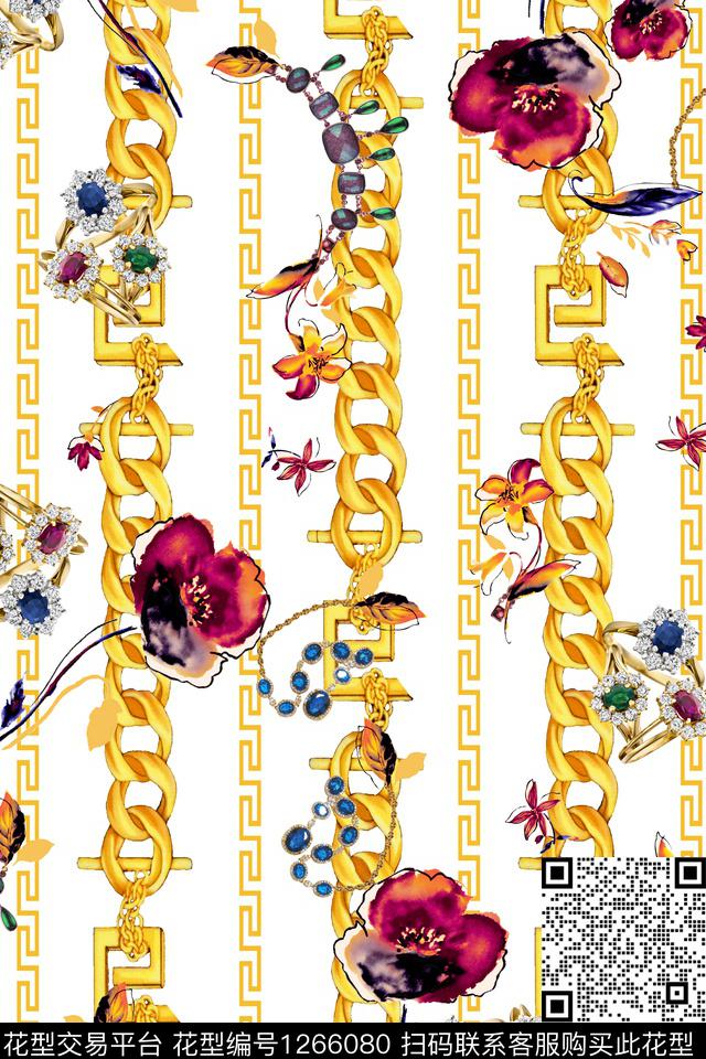 波西米亚大牌风几何数码印花华亿平台下载（图片编号: 1266080） - 瓦栏（Walan）