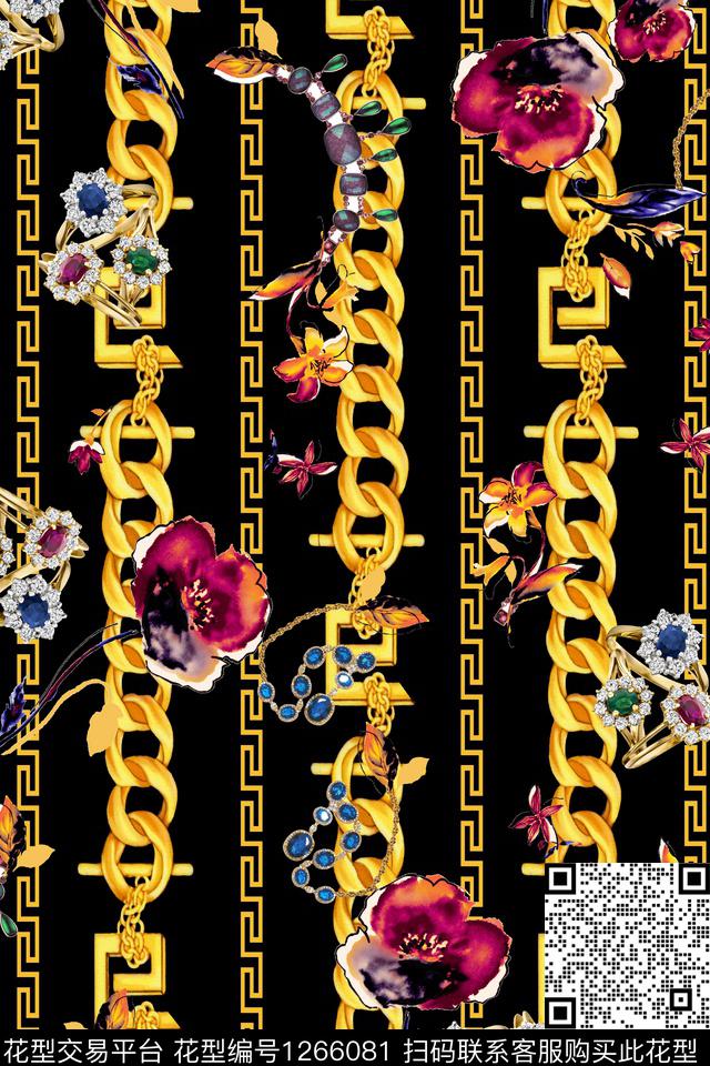 波西米亚大牌风几何数码印花华亿平台下载（图片编号: 1266081） - 瓦栏（Walan）