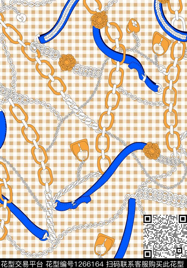 格子系列格子链条混搭集合系列传统印花华亿平台下载（图片编号: 1266164） - 瓦栏（Walan）