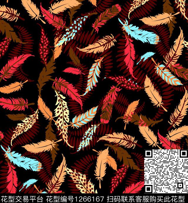 羽毛系列中老年衣裙系列网纱系列传统印花华亿平台下载（图片编号: 1266167） - 瓦栏（Walan）