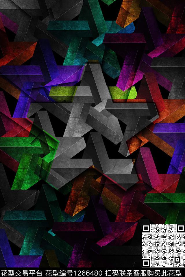 艺术羊毛衫颜色数码印花华亿平台下载（图片编号: 1266480） - 瓦栏（Walan）