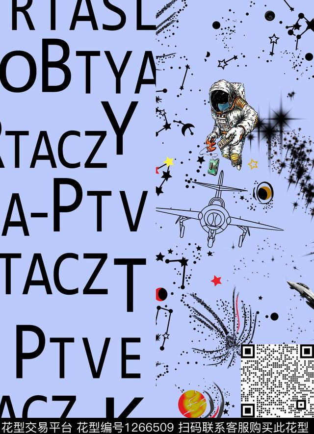 宇航员字母排列星空五角星数码印花华亿平台下载（图片编号: 1266509） - 瓦栏（Walan）