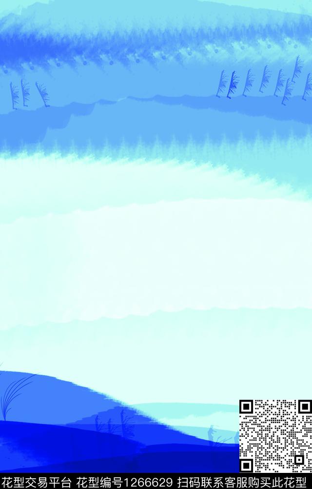 抽象混合拼接绘画数码印花华亿平台下载（图片编号: 1266629） - 瓦栏（Walan）