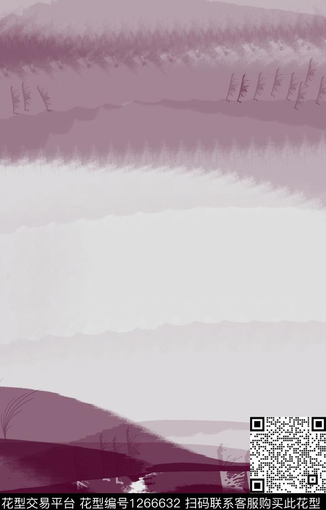 抽象混合拼接绘画数码印花华亿平台下载（图片编号: 1266632） - 瓦栏（Walan）