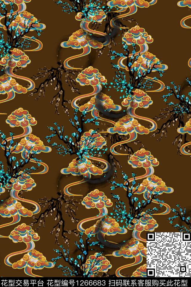 复古中国风民族风传统印花华亿平台下载（图片编号: 1266683） - 瓦栏（Walan）