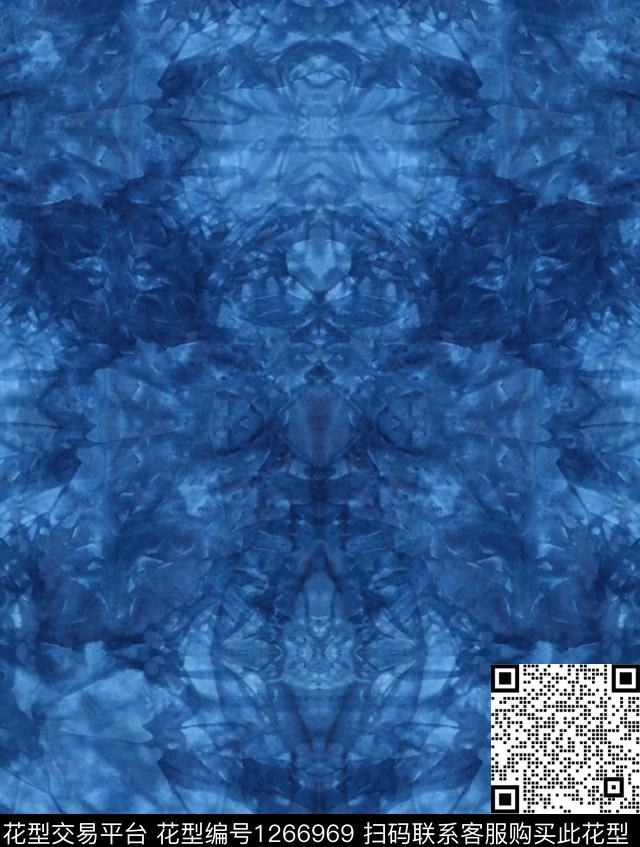 雪纺大牌风复古数码印花华亿平台下载（图片编号: 1266969） - 瓦栏（Walan）