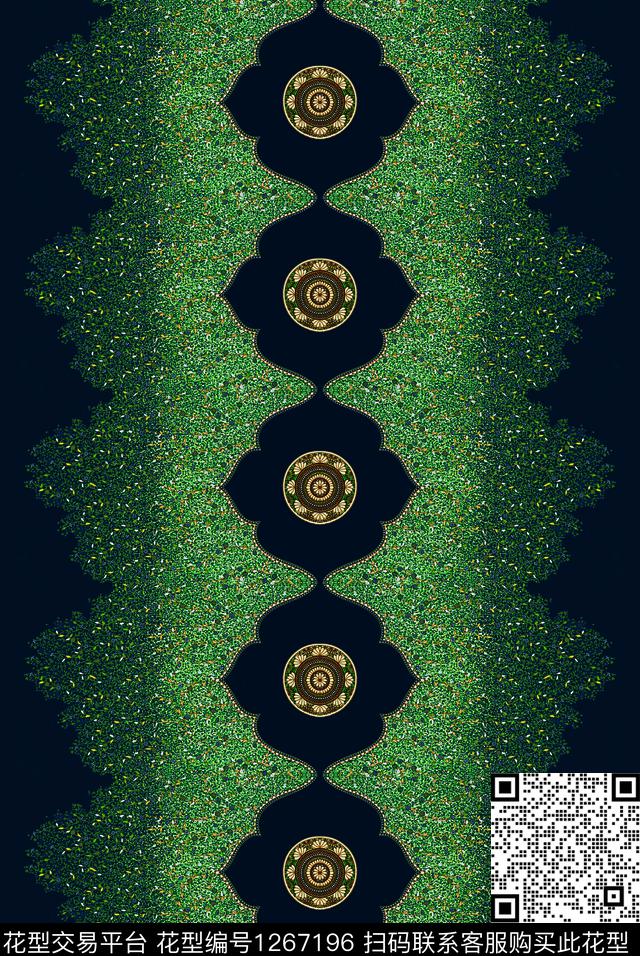 定位花连衣裙印度数码印花华亿平台下载（图片编号: 1267196） - 瓦栏（Walan）