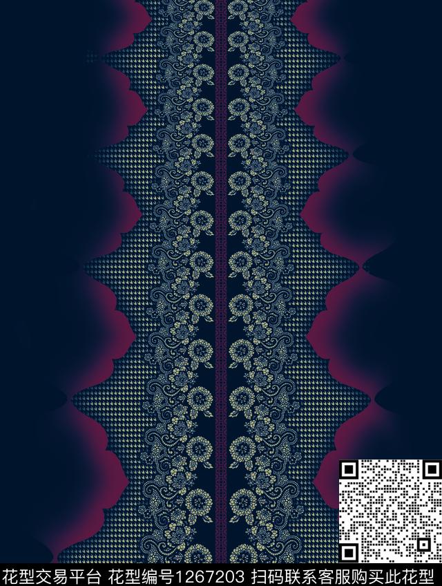 定位花连衣裙丝绒数码印花华亿平台下载（图片编号: 1267203） - 瓦栏（Walan）