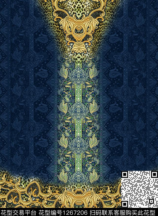 定位花连衣裙丝绒数码印花华亿平台下载（图片编号: 1267206） - 瓦栏（Walan）