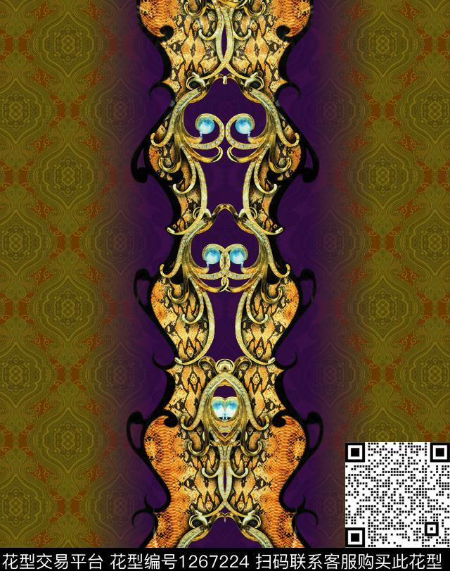 定位花连衣裙北欧数码印花华亿平台下载（图片编号: 1267224） - 瓦栏（Walan）