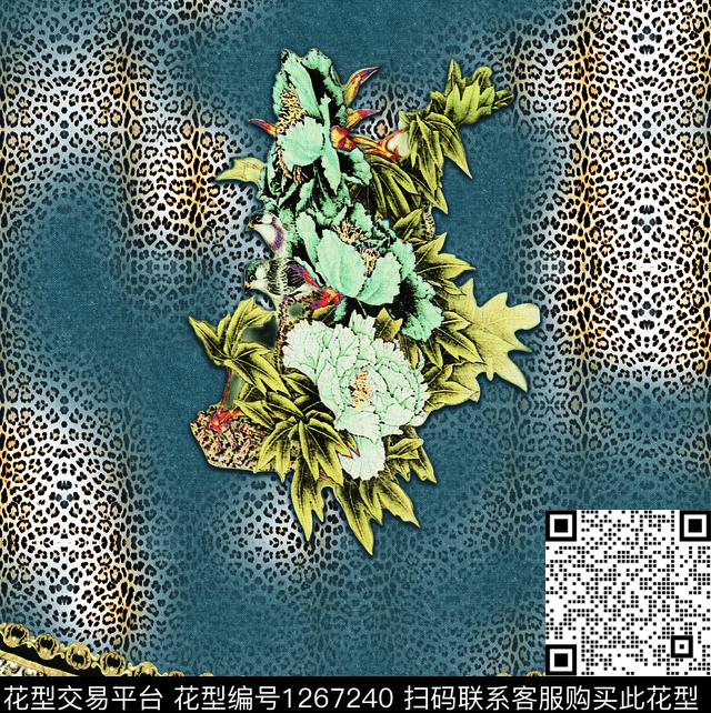 连衣裙数码华亿平台花卉数码印花华亿平台下载（图片编号: 1267240） - 瓦栏（Walan）