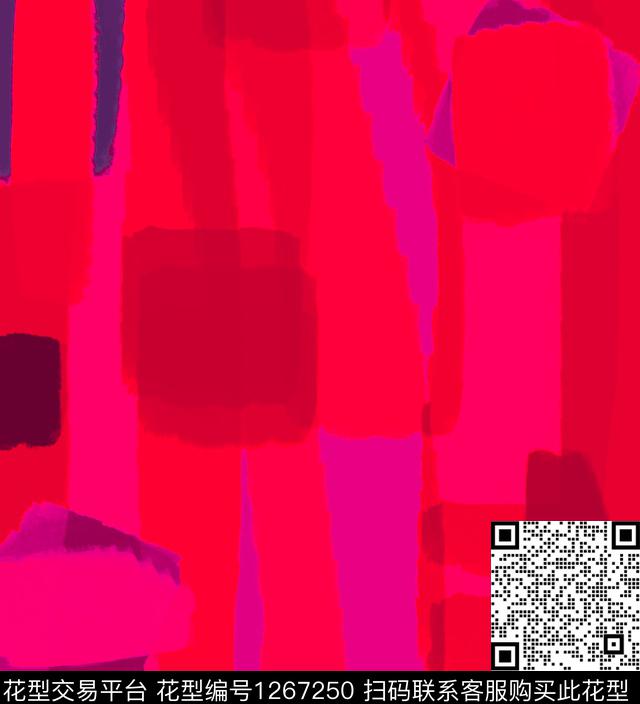 几何绘画混合拼接数码印花华亿平台下载（图片编号: 1267250） - 瓦栏（Walan）