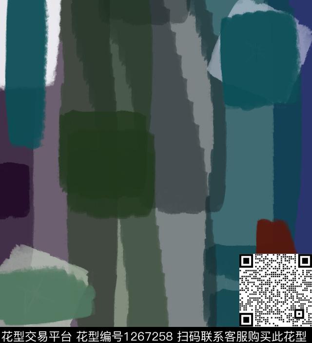 几何绘画混合拼接数码印花华亿平台下载（图片编号: 1267258） - 瓦栏（Walan）