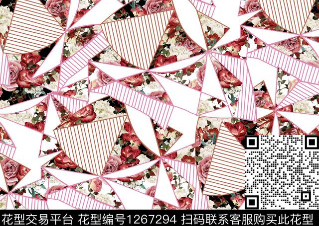 女装几何数码华亿平台数码印花华亿平台下载（图片编号: 1267294） - 瓦栏（Walan）