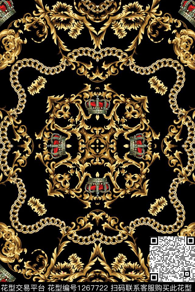 复古潮牌大牌男装数码印花华亿平台下载（图片编号: 1267722） - 瓦栏（Walan）