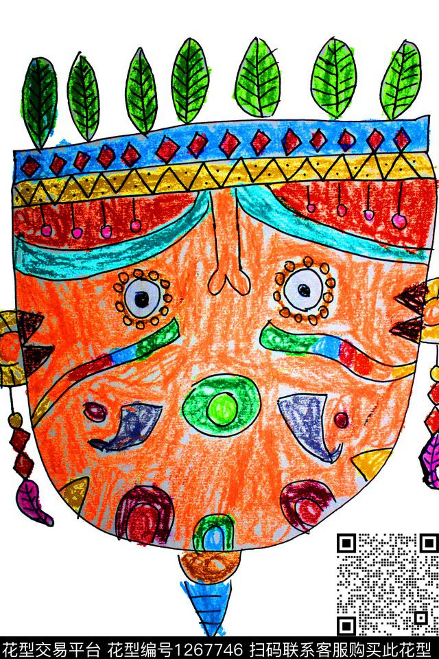 大牌风定位花民族风数码印花华亿平台下载（图片编号: 1267746） - 瓦栏（Walan）