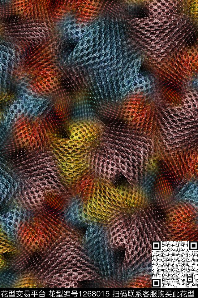 男装肌理抽象数码印花华亿平台下载（图片编号: 1268015） - 瓦栏（Walan）