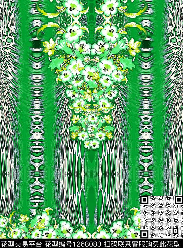 定位花连衣裙印度数码印花华亿平台下载（图片编号: 1268083） - 瓦栏（Walan）